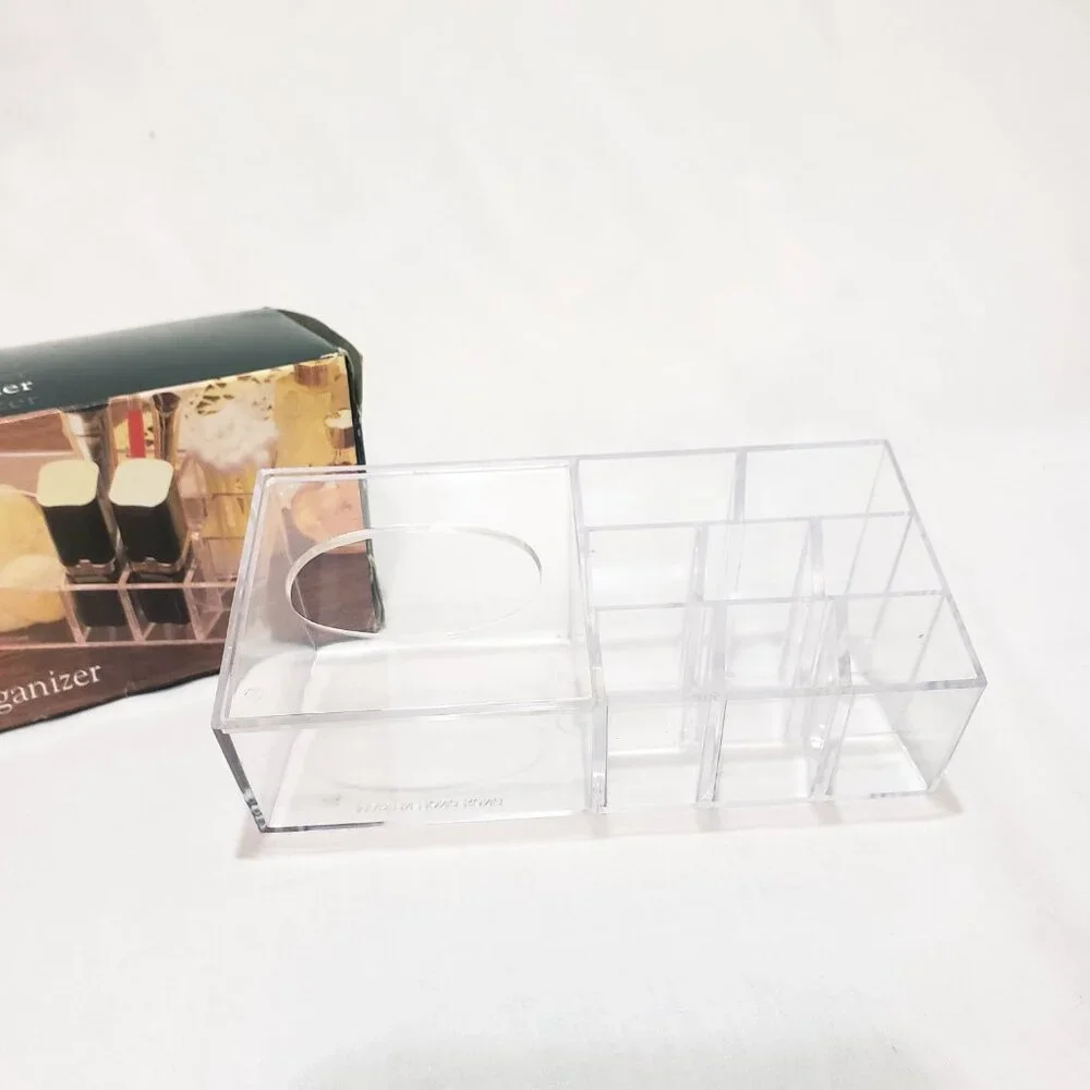 Vintage Clear Acrylic Cosmetic Organizer Hong Kong 5